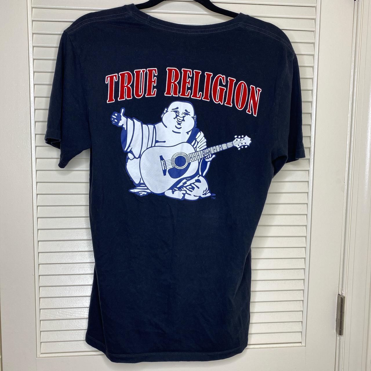 Black true religion t-shirt Size small... - Depop