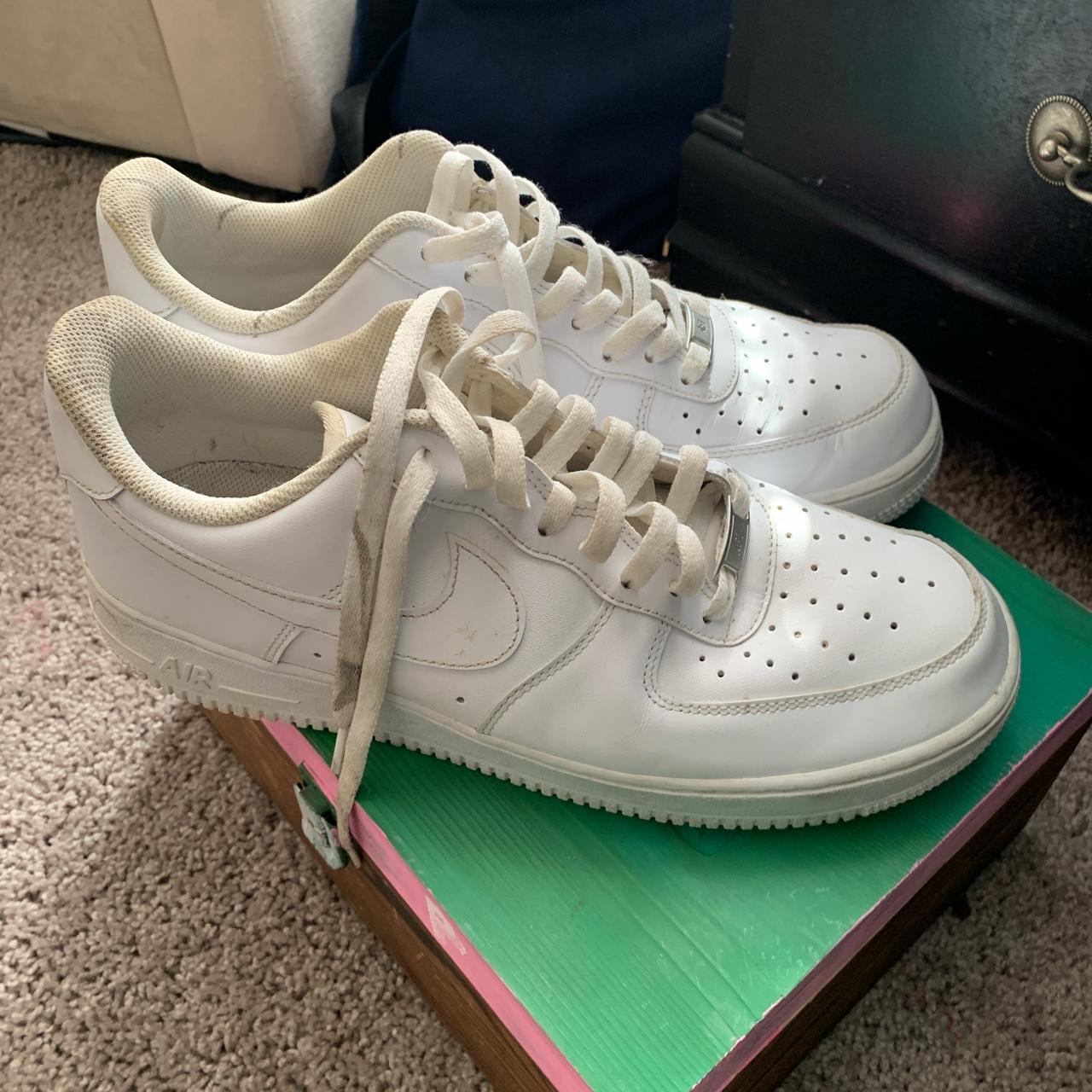 nike air force ones slightly used - Depop