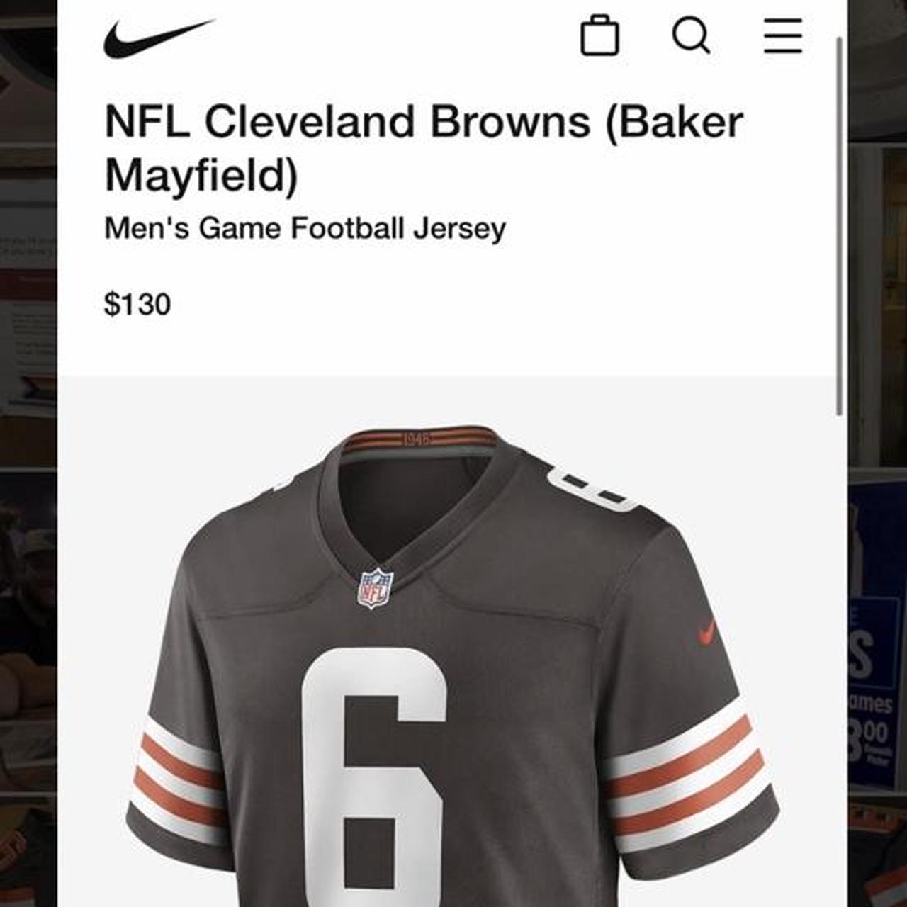 Nike NFL Game Jersey Cleveland Browns Baker Mayfield Jersey