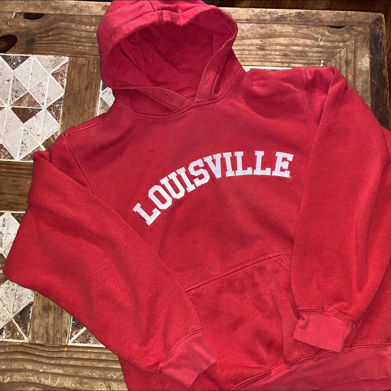 Louisville Hooded Sweatshirt, Red 
