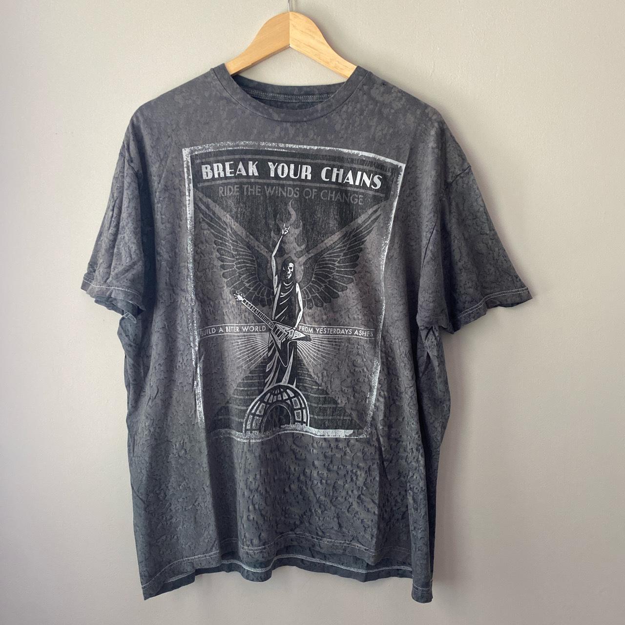 Rock and Republic Men's Grey and Black T-shirt (2)