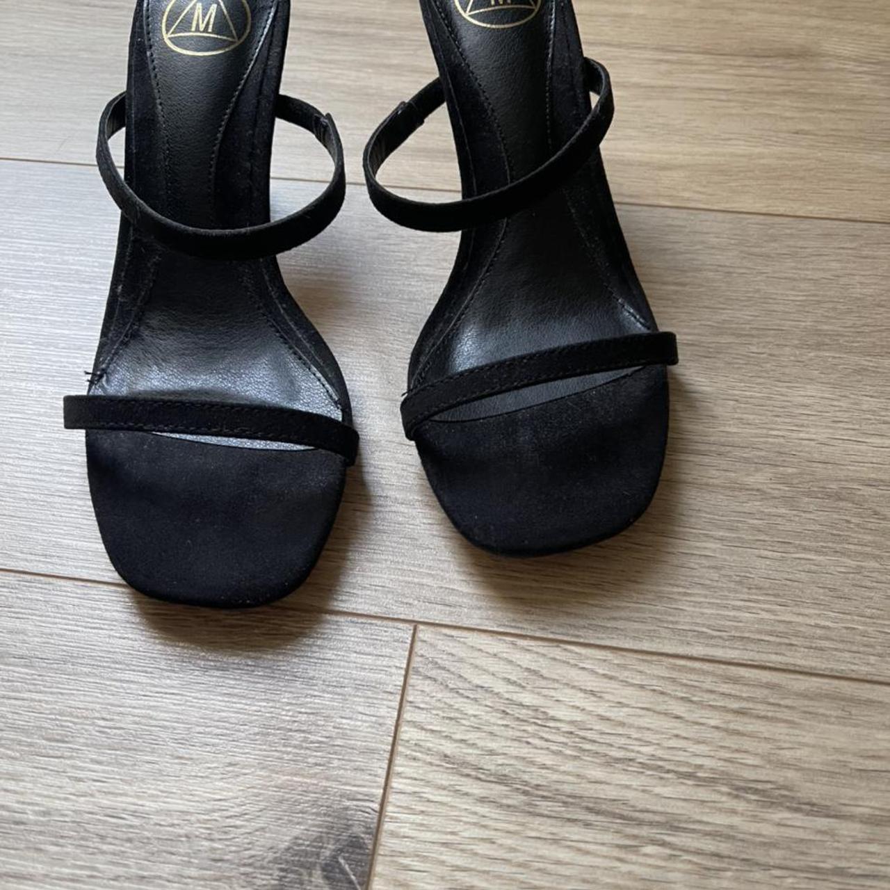 Missguided Strappy black kitten heel Only worn in... - Depop