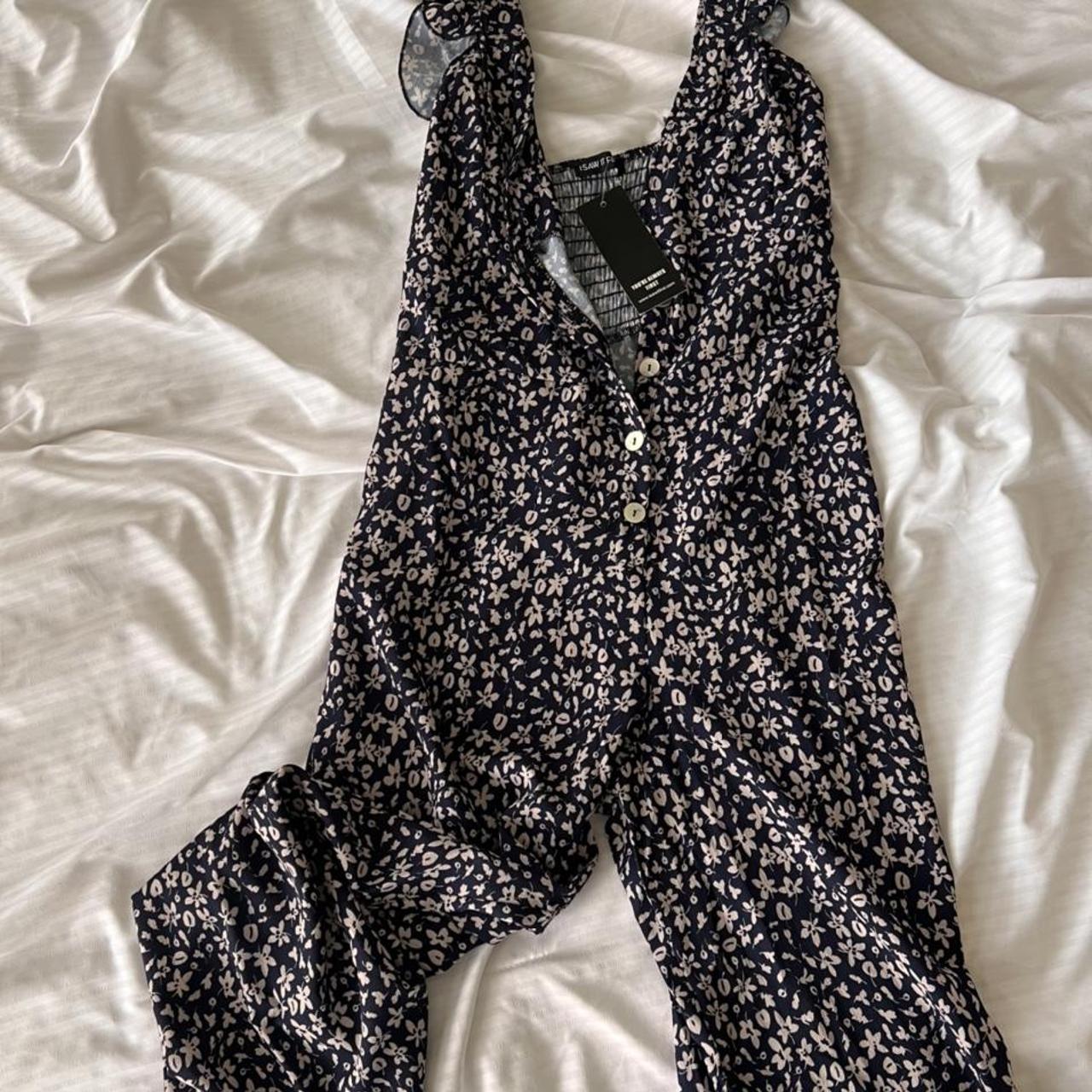 I Saw It First Women's Blue and White Jumpsuit (3)