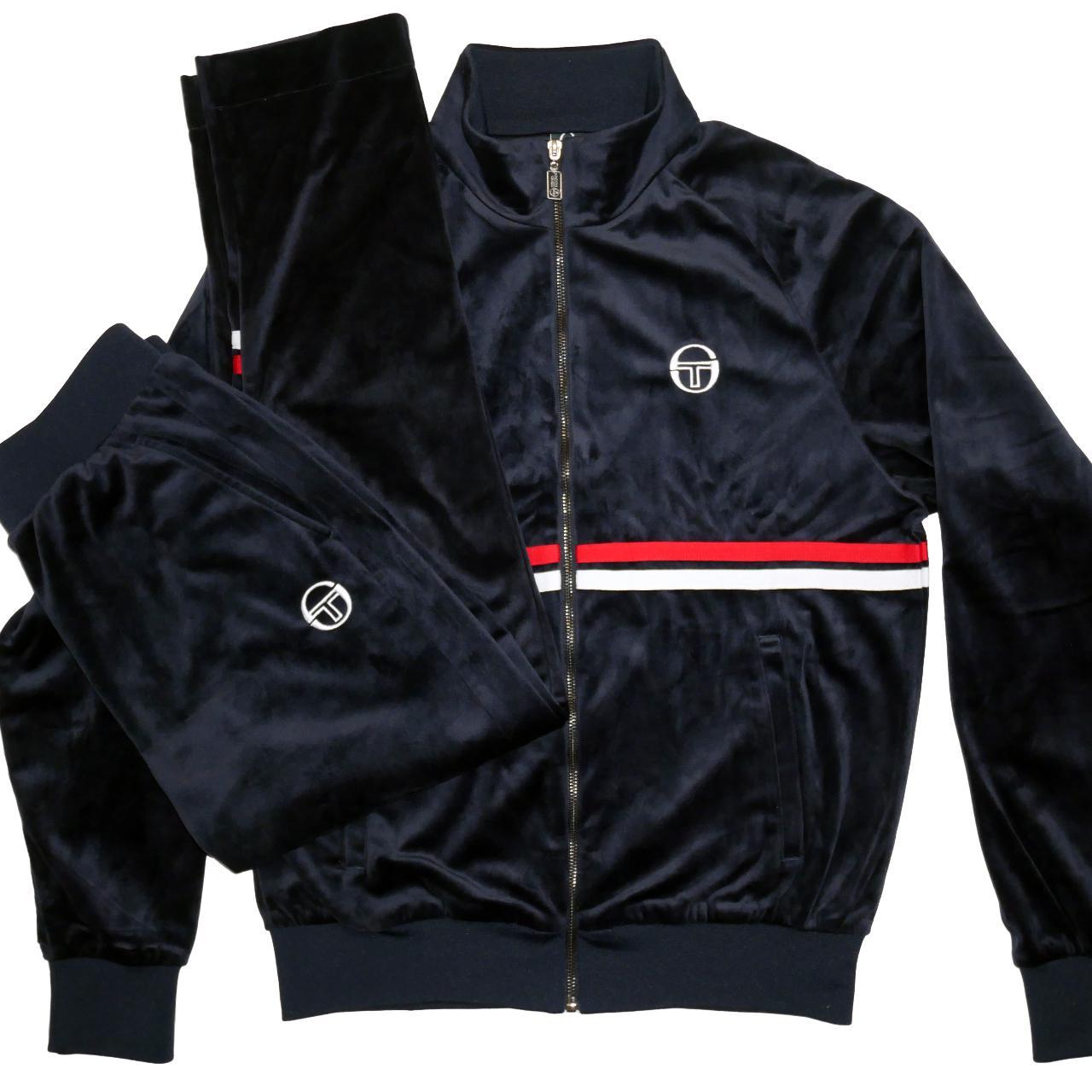 Sergio Tacchini velour velvet tracksuit set. This... Depop