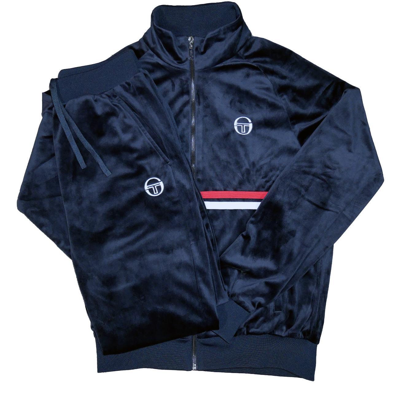 Sergio Tacchini velour velvet tracksuit set. This... Depop
