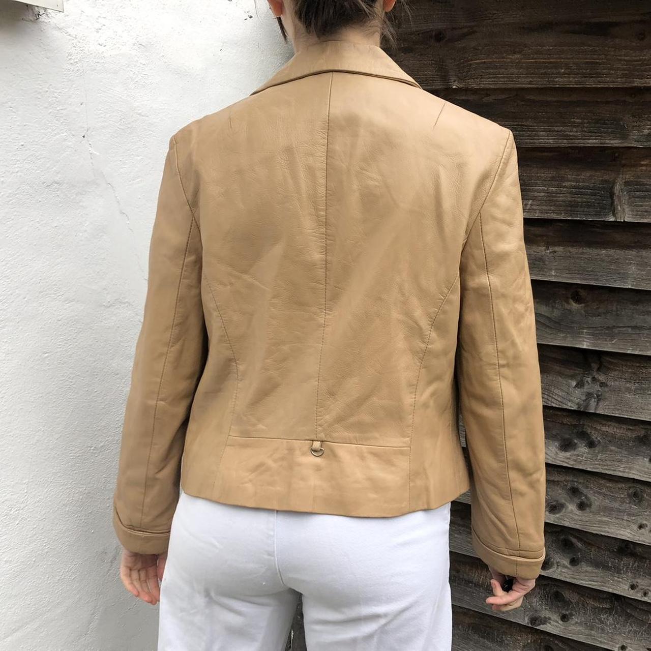 Fiorelli leather jacket vintage 90s. Light brown