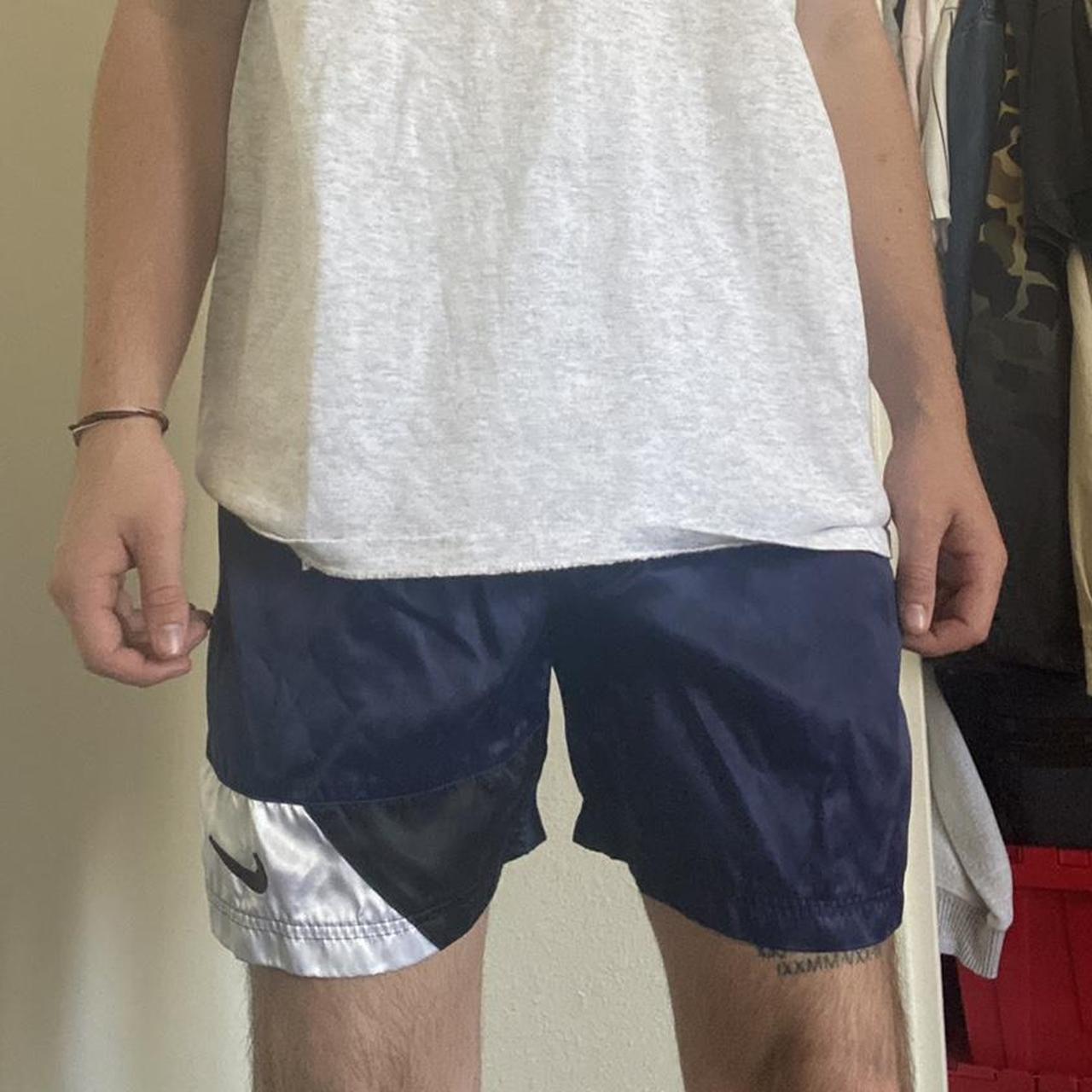 Nike Men's Navy and White Swim-briefs-shorts (4)