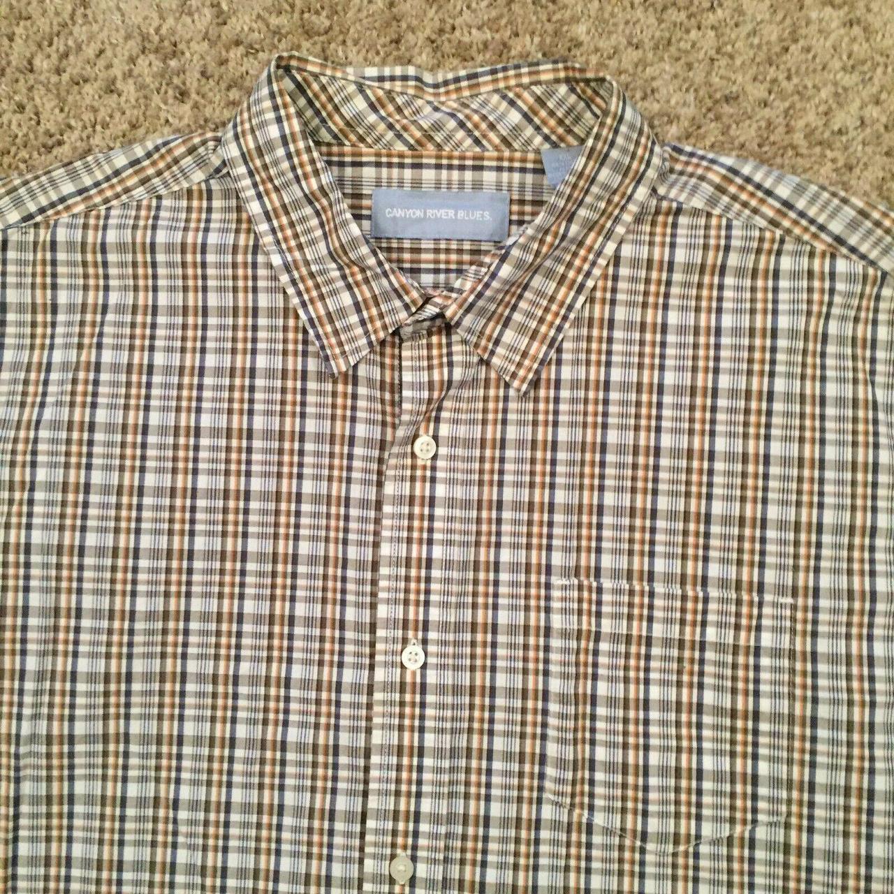 Canyon River Blues Men's Orange and Blue T-shirt (3)