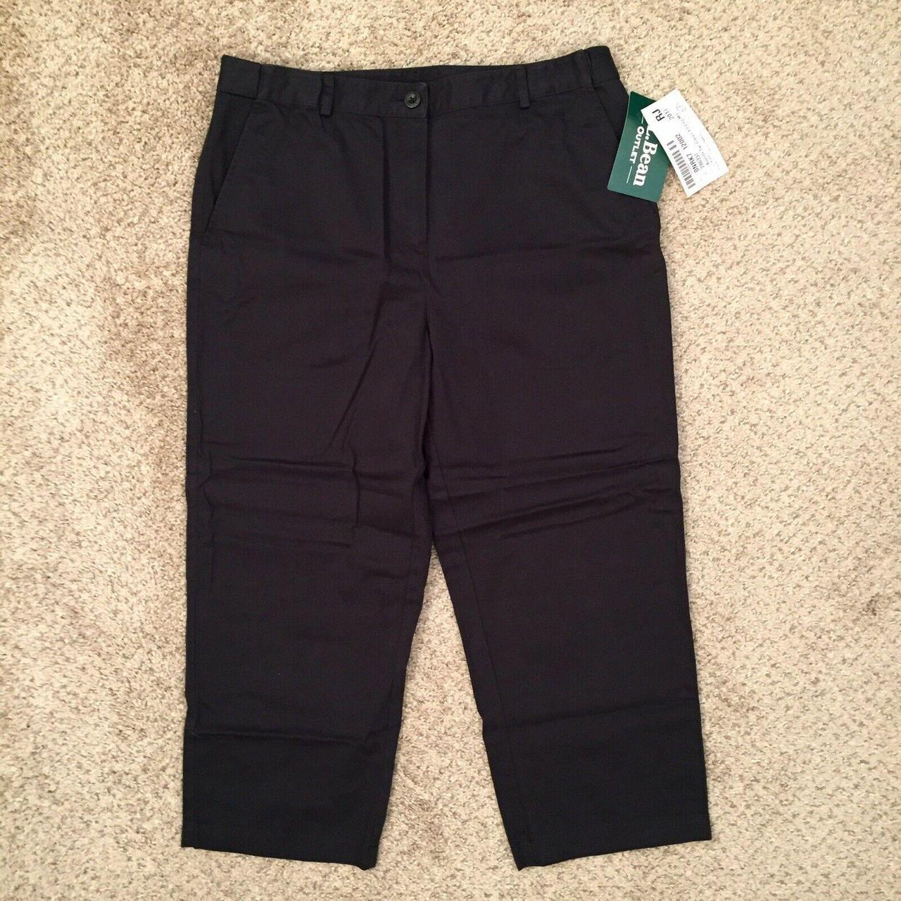 NWT LL Bean Bayside Twill Classic Fit Cropped Womens... - Depop