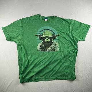 Vintage Star Wars Yoda Shirt Men 2XL XXL Green - Depop