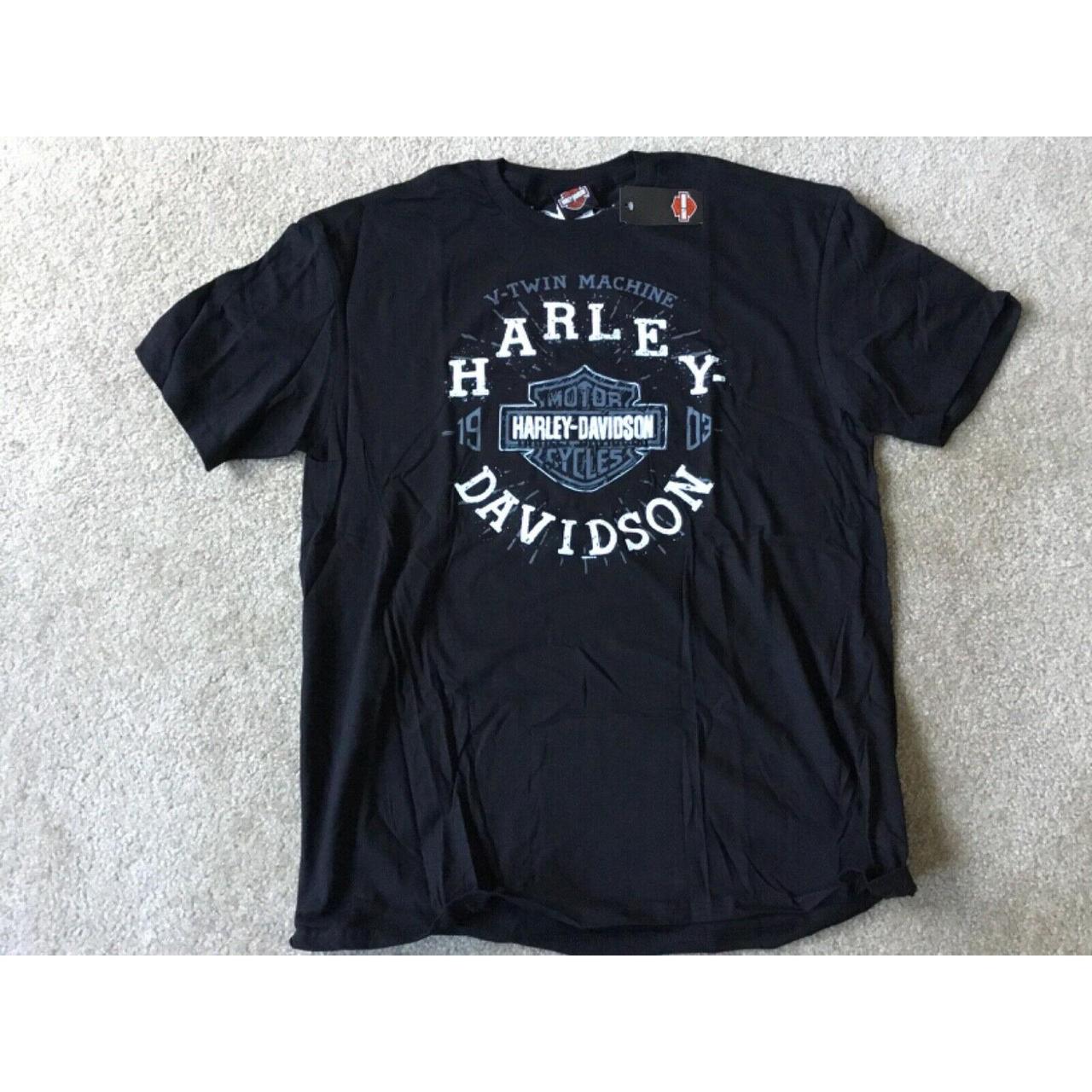 Harley Davidson V Twin Machine black shirt Nwt mens... - Depop