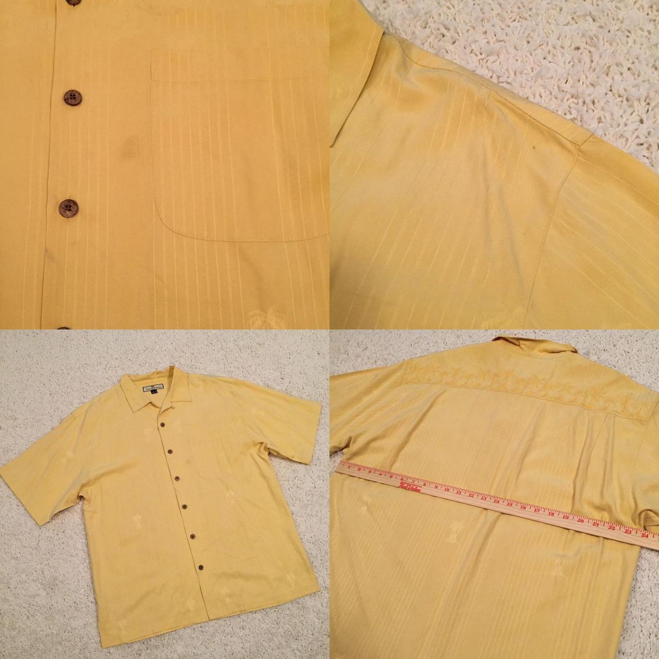 Tommy Bahama Men's Yellow Shirt | Depop