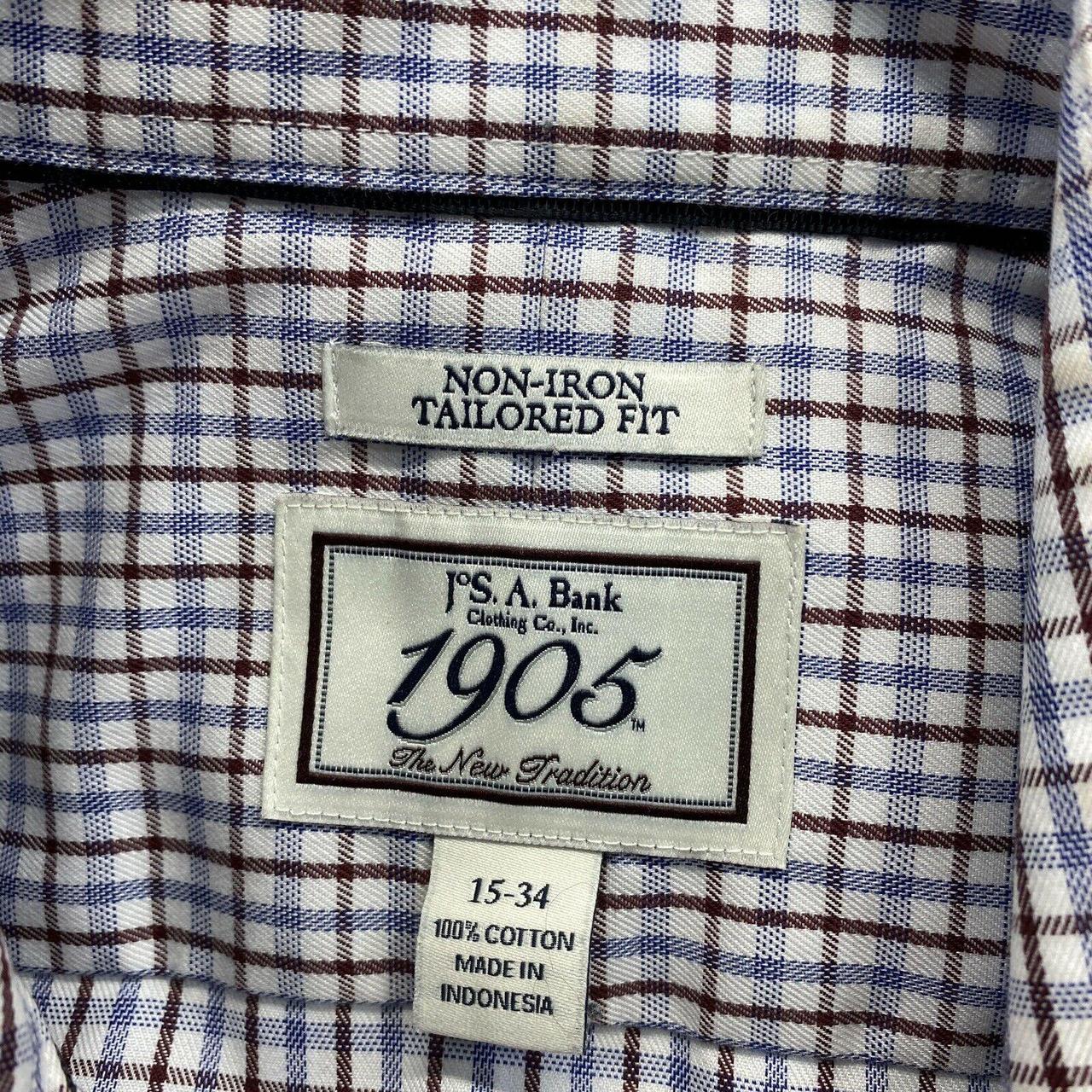 Jos. A. Bank Men's White and Red Poloshirts Depop