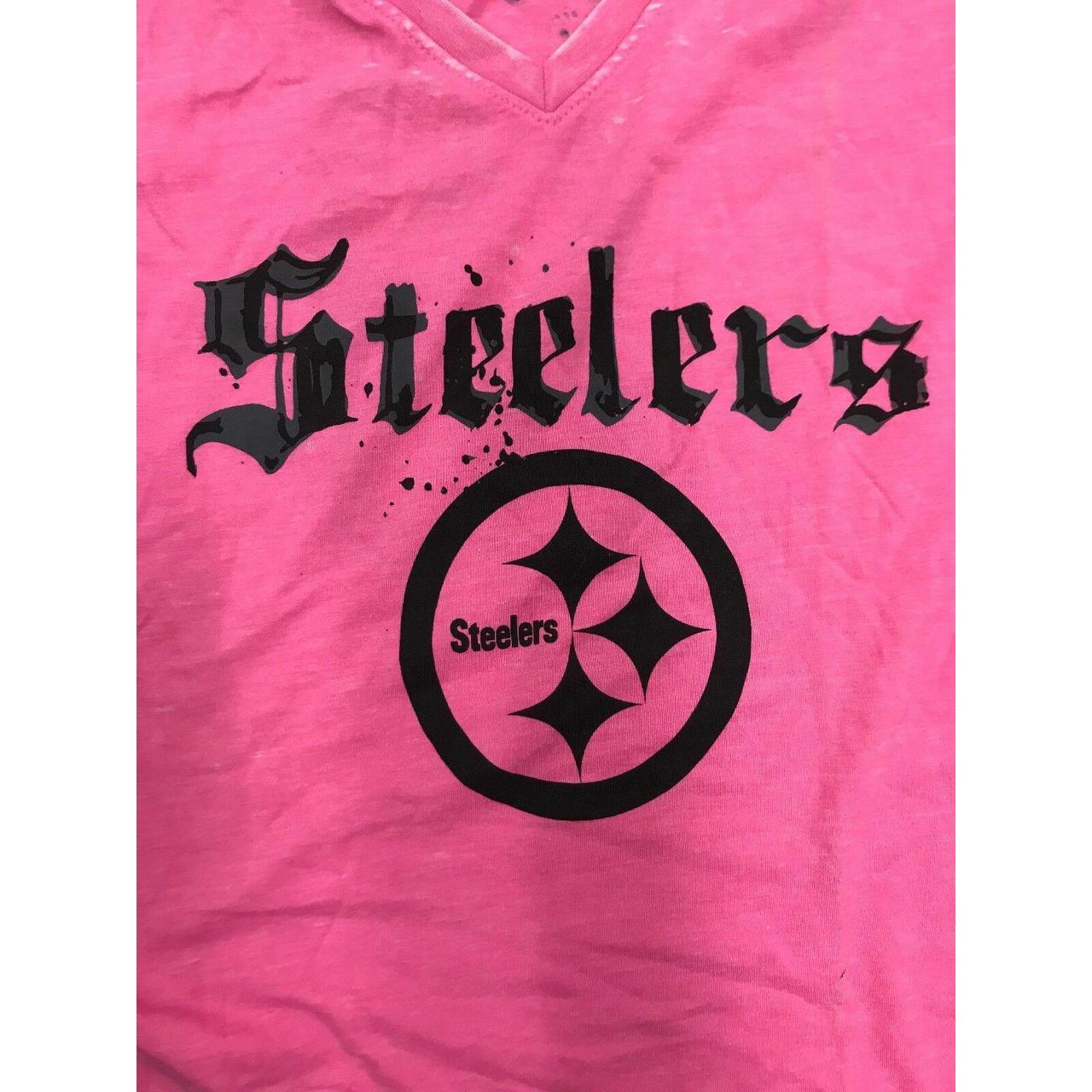 Pink steelers sweatshirt - Depop