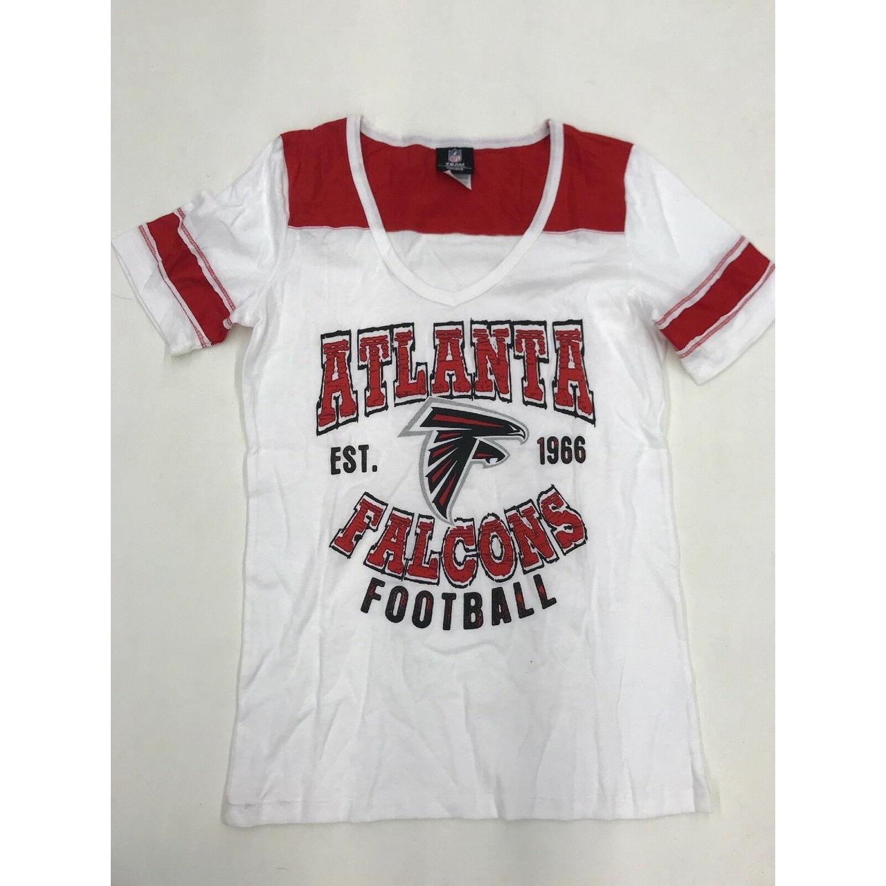 NFL Team Apparel Womens Atlanta Falcons Short Sleeve - Depop