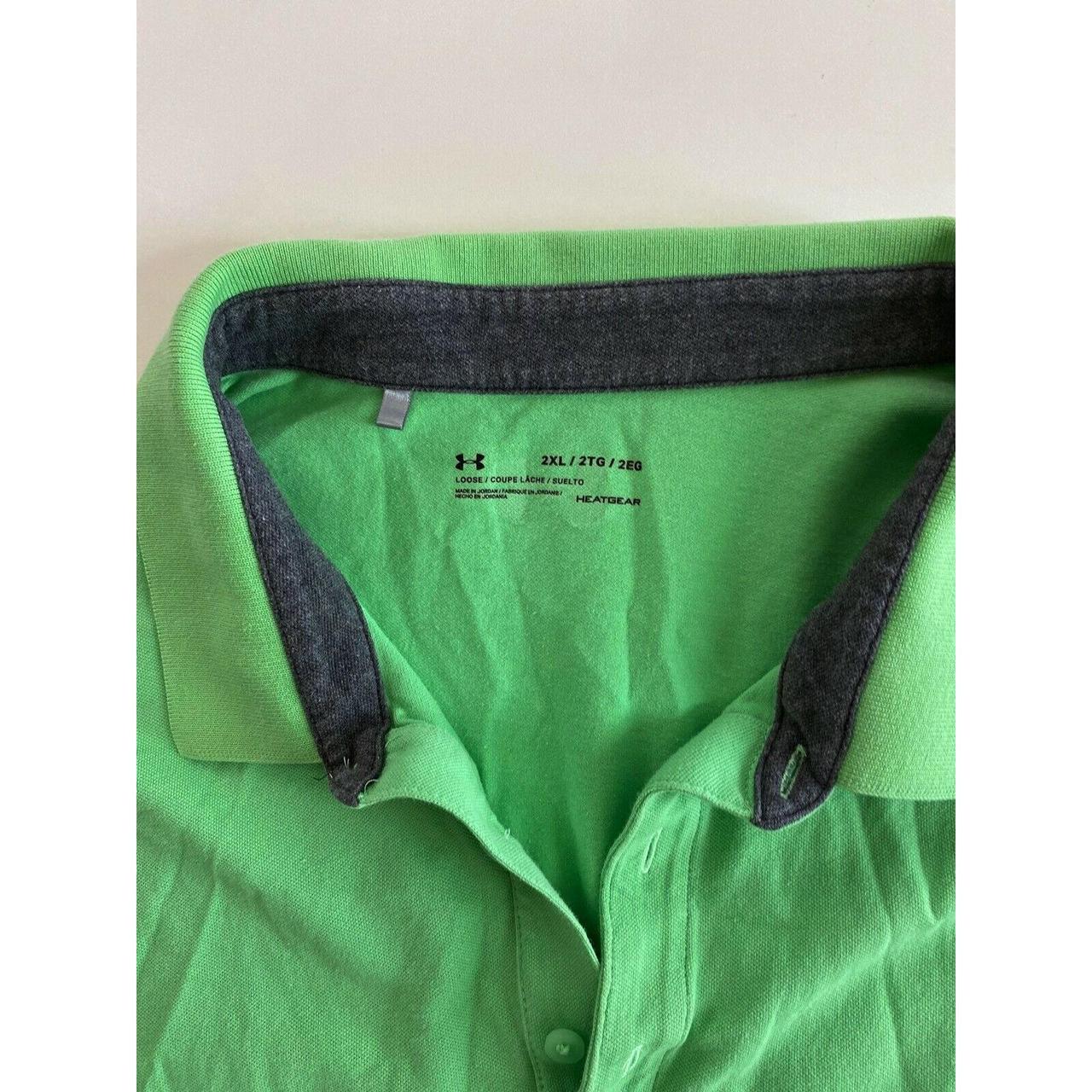 under armour lime green golf shirt