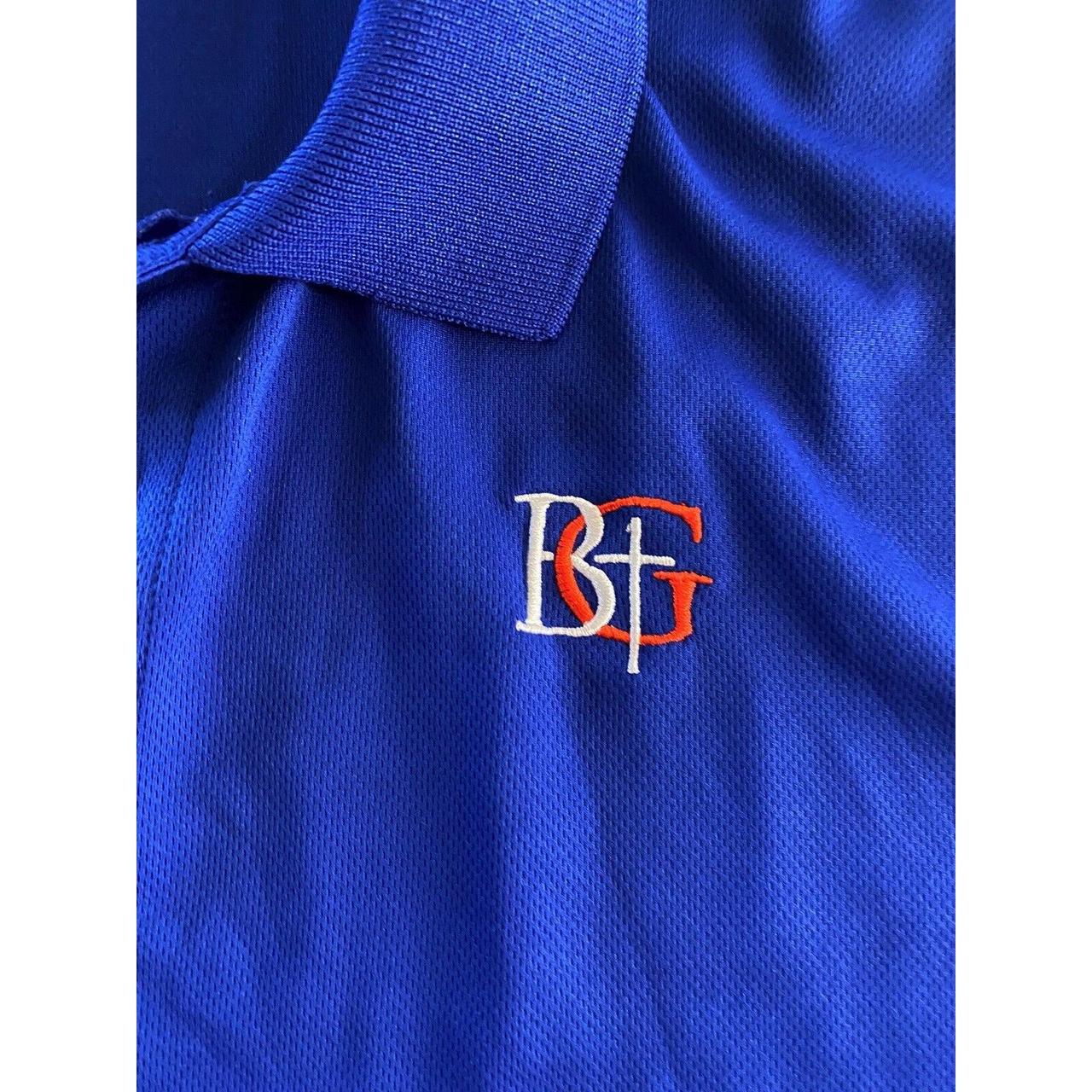 Colosseum Blue Bishop Gorman High School Poly POLO... - Depop