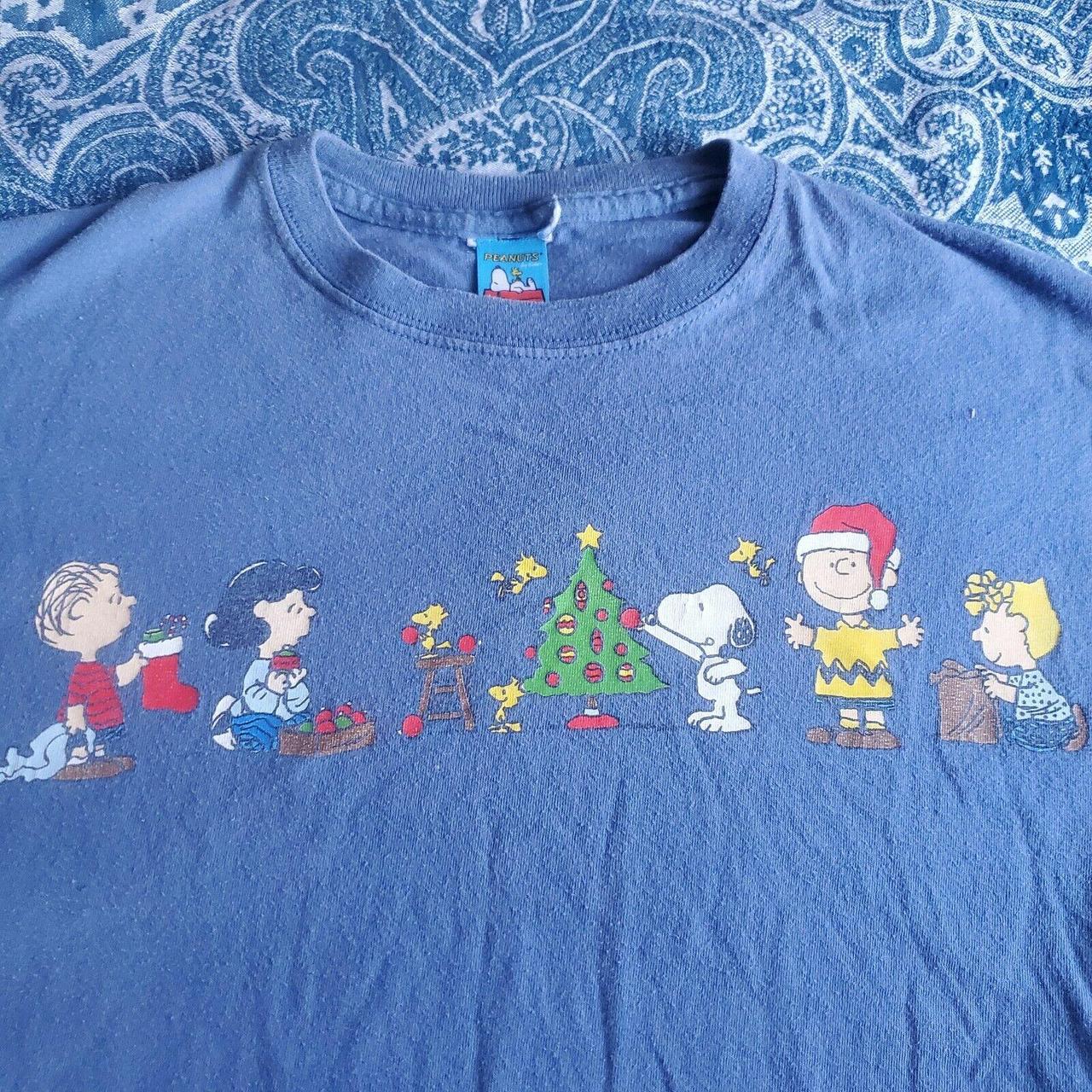 Vintage Peanuts TShirt Size M Blue Charlie Brown... Depop