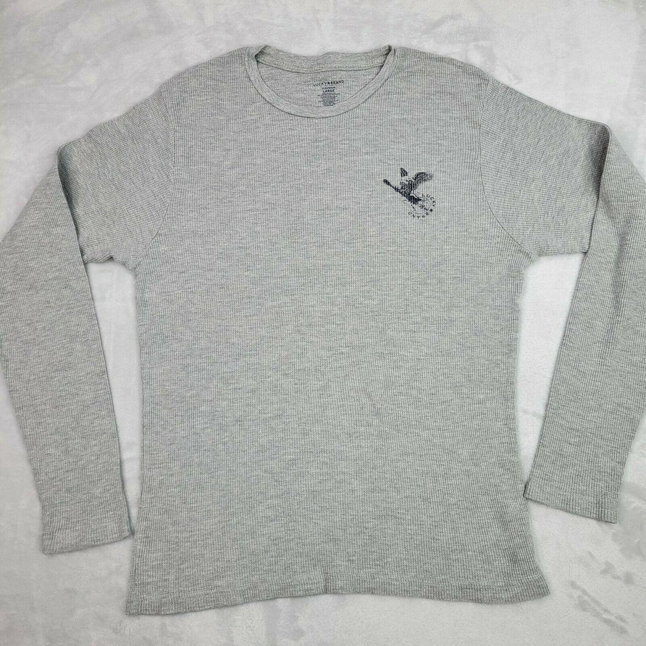 Lucky Brand Men's Grey Sweatshirt | Depop