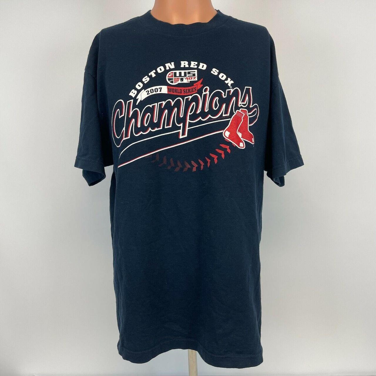 2007 World Series Boston Red Sox Championship Tee - Depop