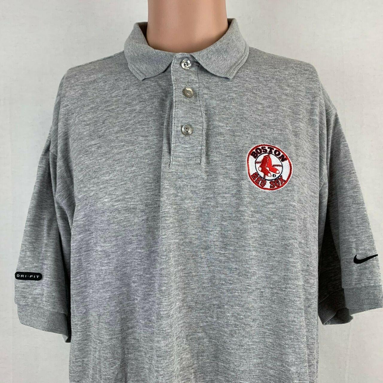 Nike Boston Red Sox Embroidered Dri Fit Polo Shirt - Depop