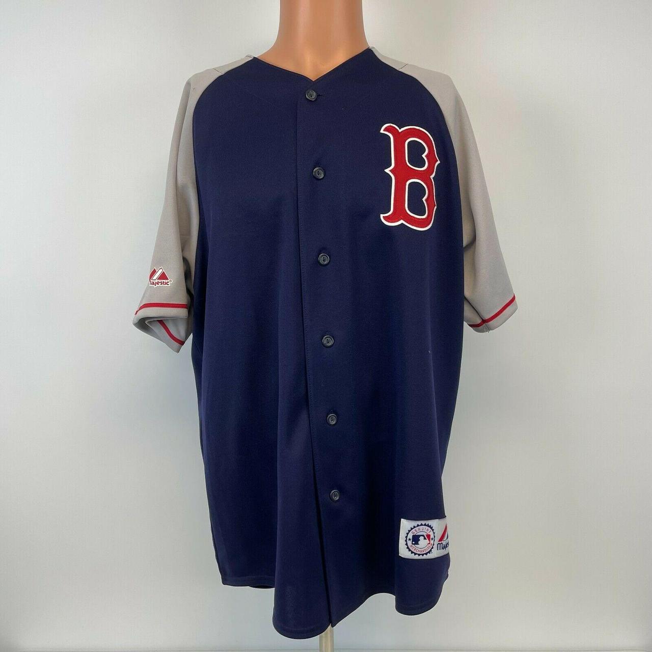 Vintage Majestic Boston Red Sox Blank Baseball Jersey Mens Size