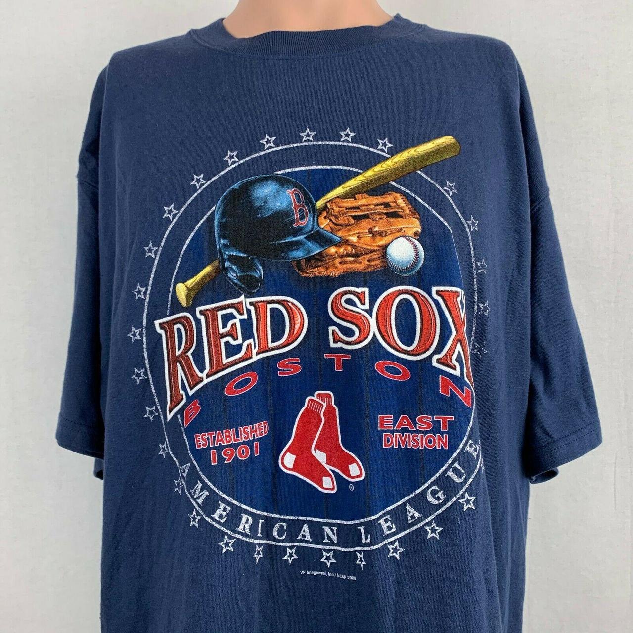 VF Imagewear BOSTON RED SOX Gray Graphic T-Shirt Men's Size S Baseball MLB