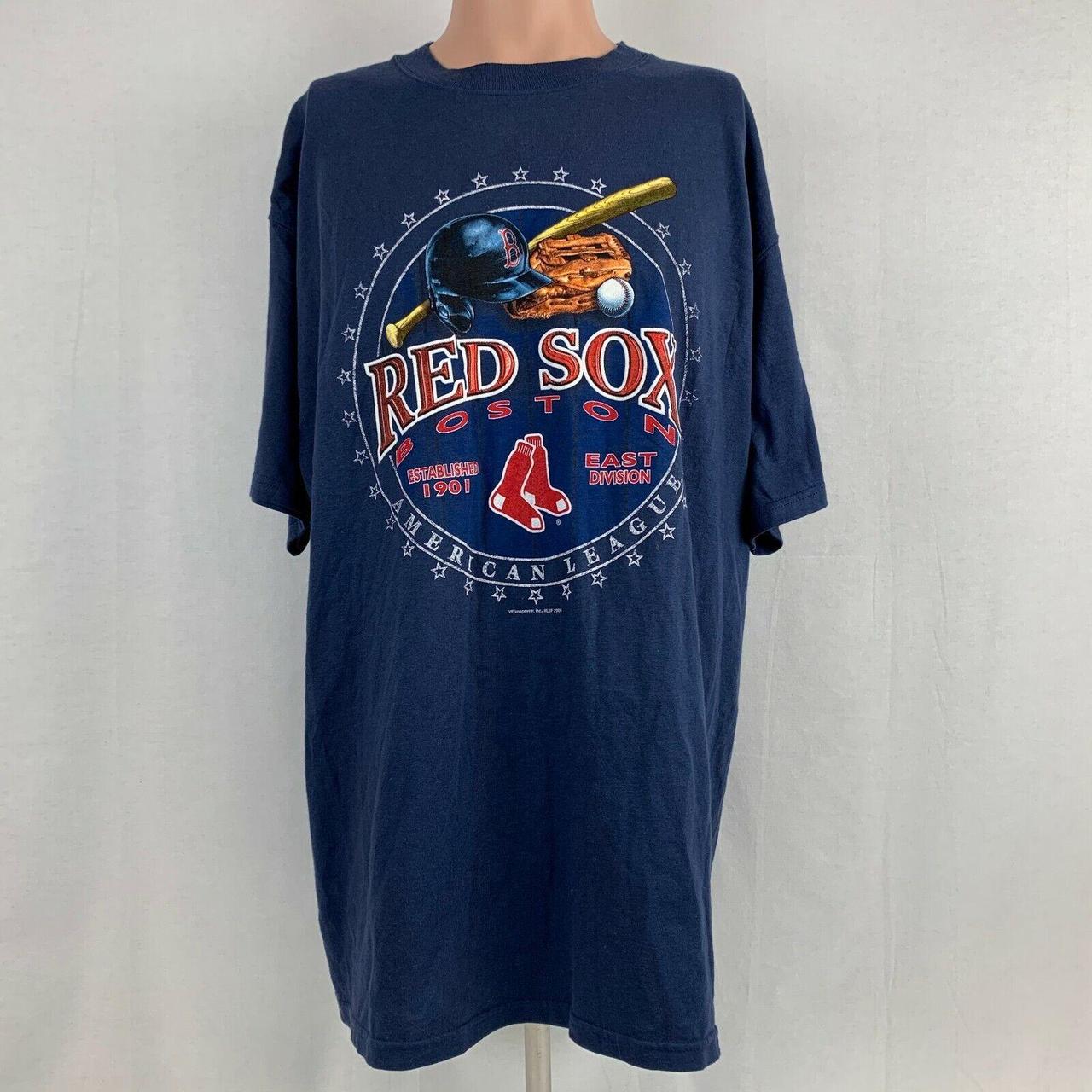 VF Imagewear BOSTON RED SOX Gray Graphic T-Shirt Men's Size S Baseball MLB