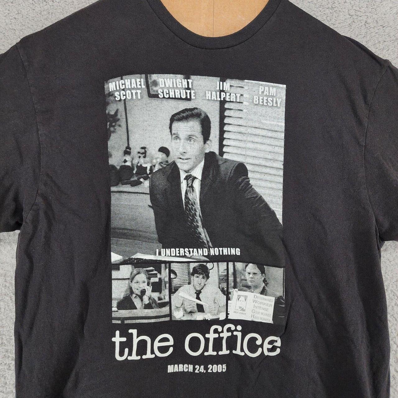 Office Men's Black T-shirt | Depop