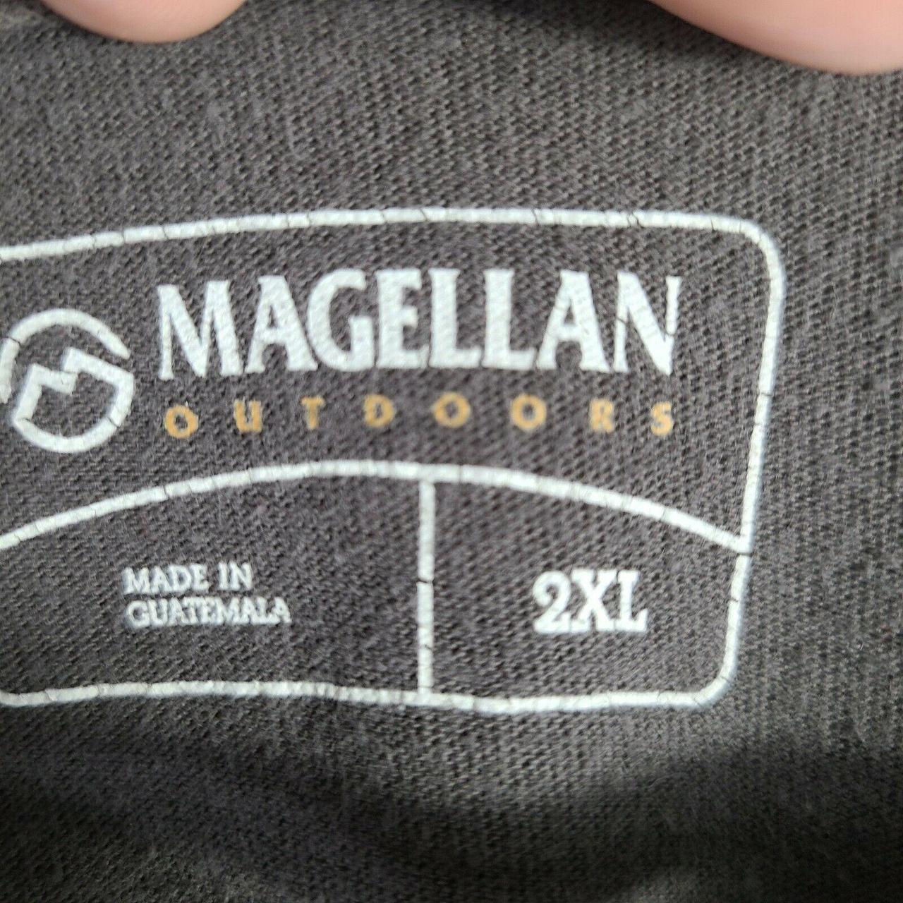 MAGELLAN SHIRT XXL BROWN SHORT SLEEVE T SHIRT POCKET... - Depop