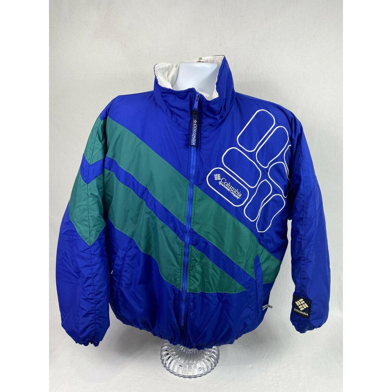 VTG 90S COLUMBIA SPORTSWEAR COMPANY FULL ZIP PUFFER... - Depop