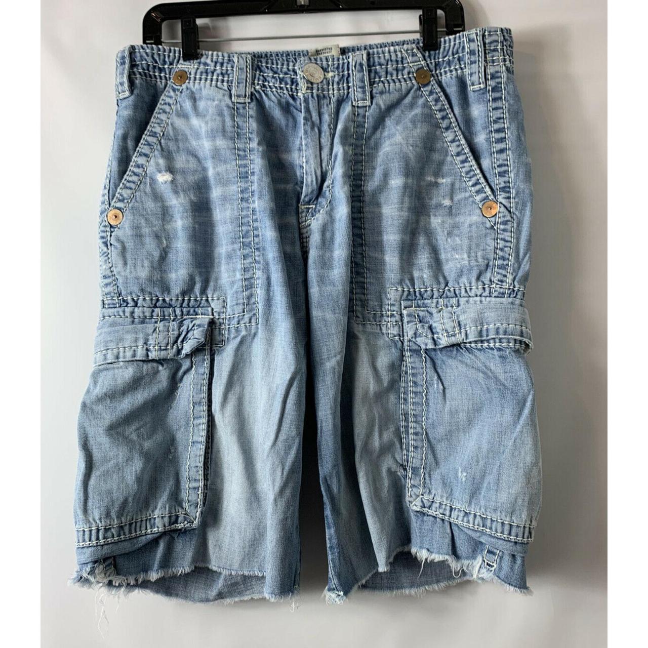 true religion denim cargo shorts