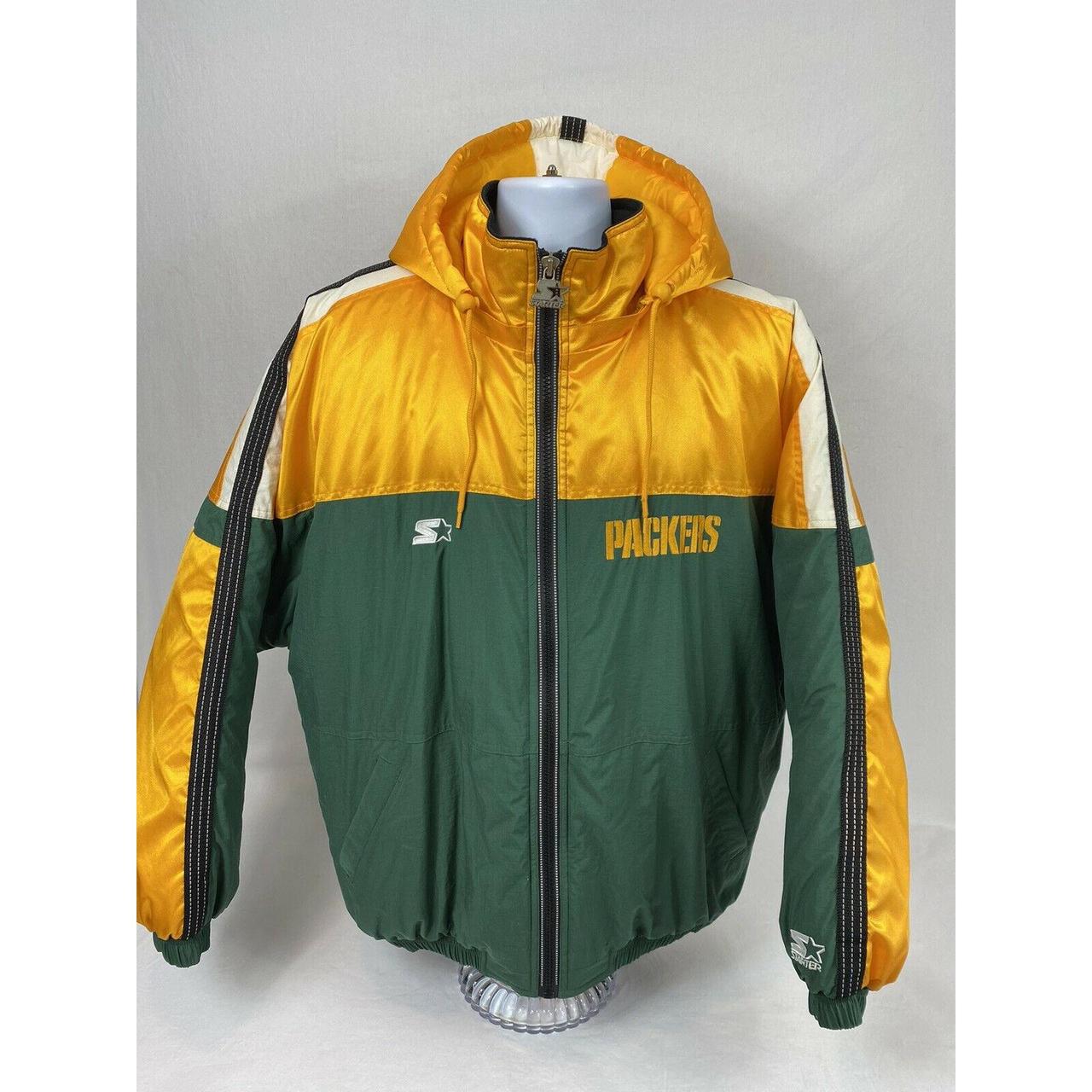 VTG 90s Green Bay Packers Starter Full Zip Jacket Youth XL *See Description