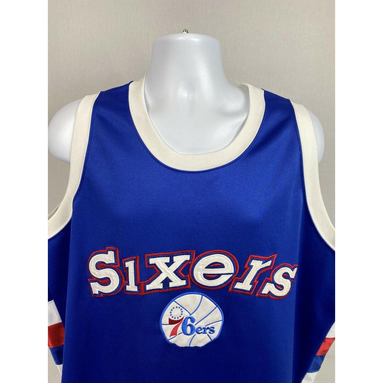 MEN'S VTG MAJESTIC NBA PHILADELPHIA 76ERS BASKETBALL - Depop