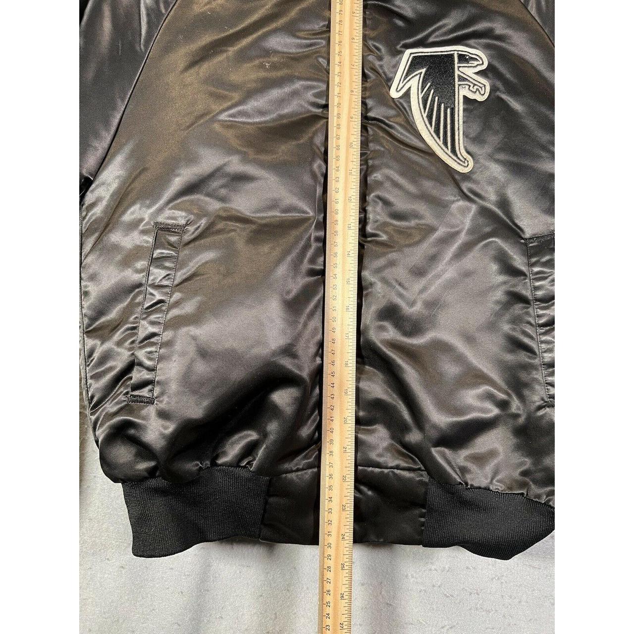 A1 VINTAGE CHALK LINE ATLANTA FALCONS SATIN BOMBER - Depop