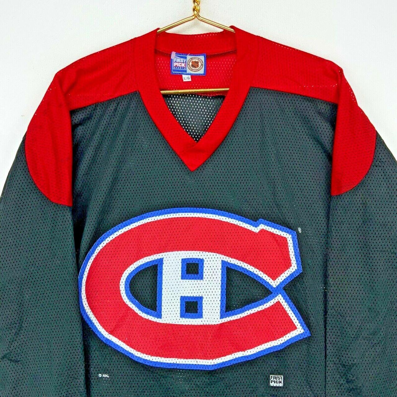 Vintage Hockey Jersey Montreal Canadians Size - Depop