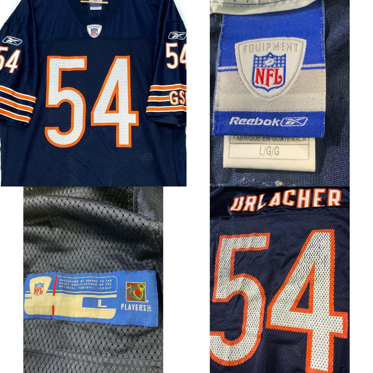 Reebok BRIAN URLACHER #54 Chicago Bears NFL Football - Depop