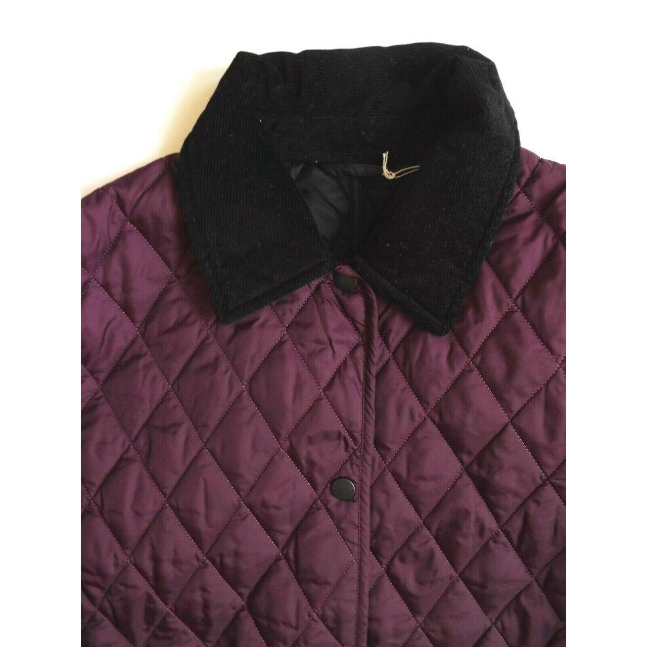 womens purple barbour jacket