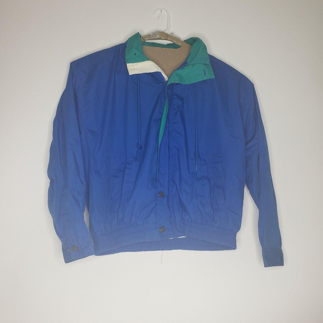 Men's Blue and Green Jacket | Depop