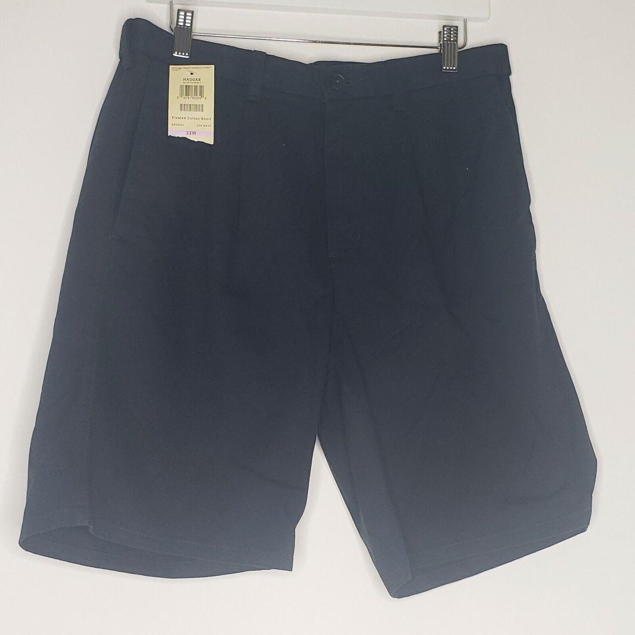 HAGGAR MENS SHORTS NEW SIZE 32 BLUE SIZE: 32