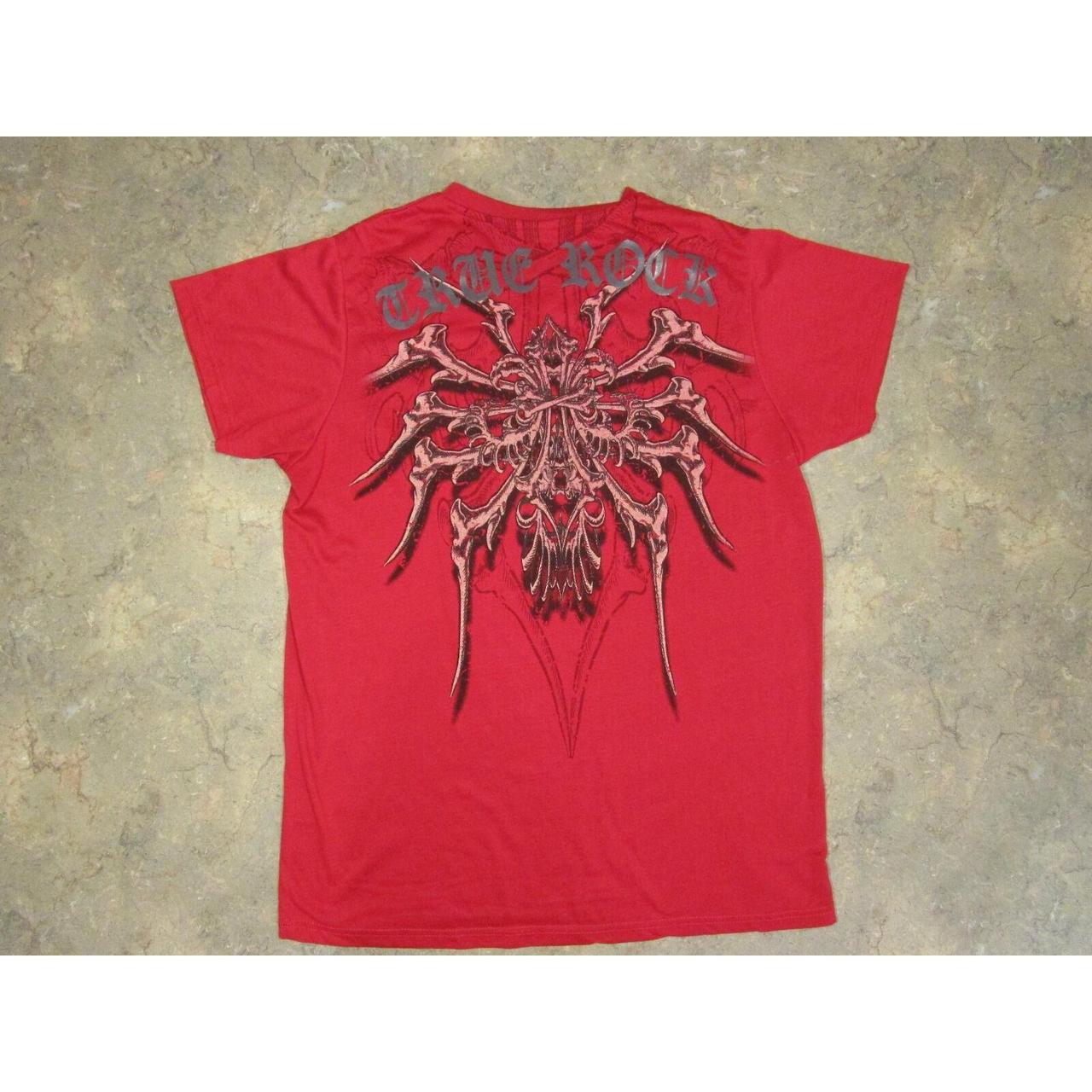 MEN&rsquo;S TRUE ROCK T SHIRT SIZE V-NECK XL RED SIZE:&mldr; - Depop