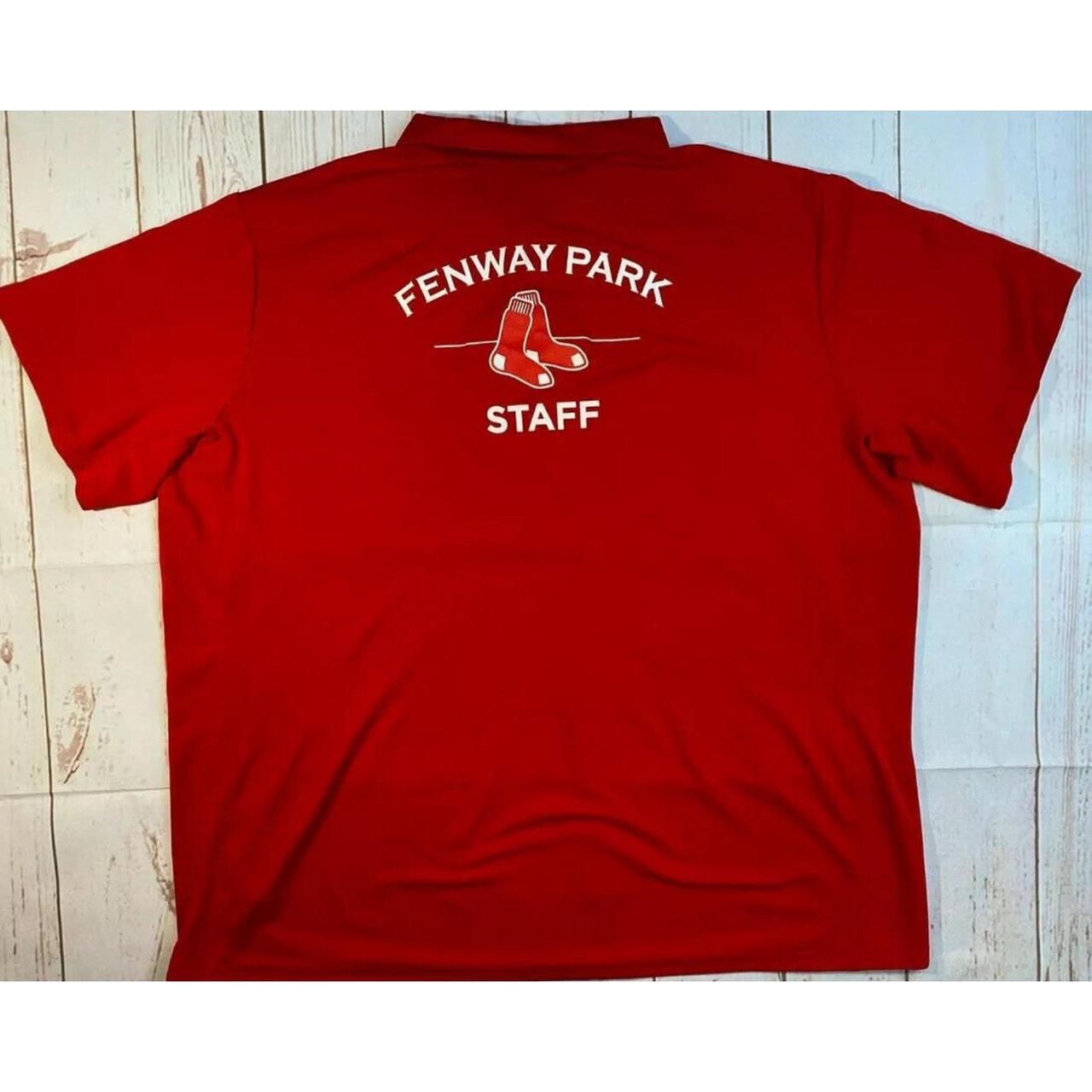 BOSTON RED SOX FENWAY PARK BASEBALL SS POLO SHIRT - Depop