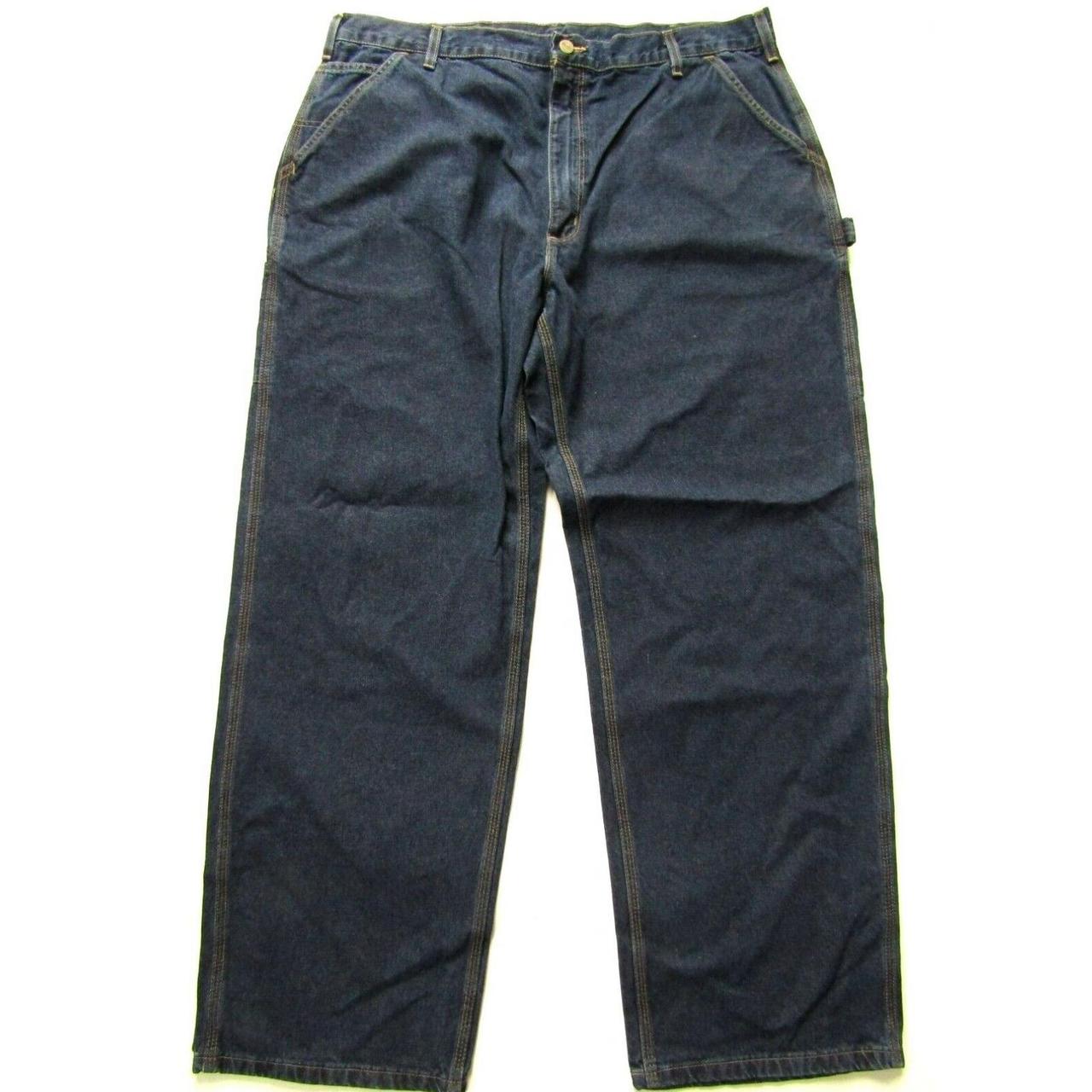 Carhartt men's dungaree fit jeans carpenter pants -... - Depop