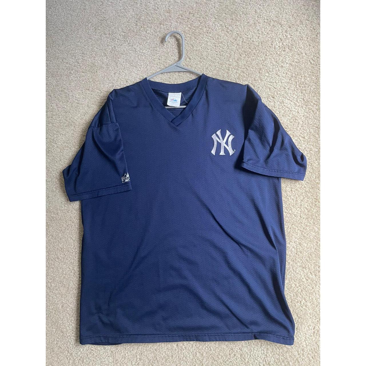 VINTAGE NEW YORK YANKEES MAJESTIC PULLOVER V-NECK - Depop