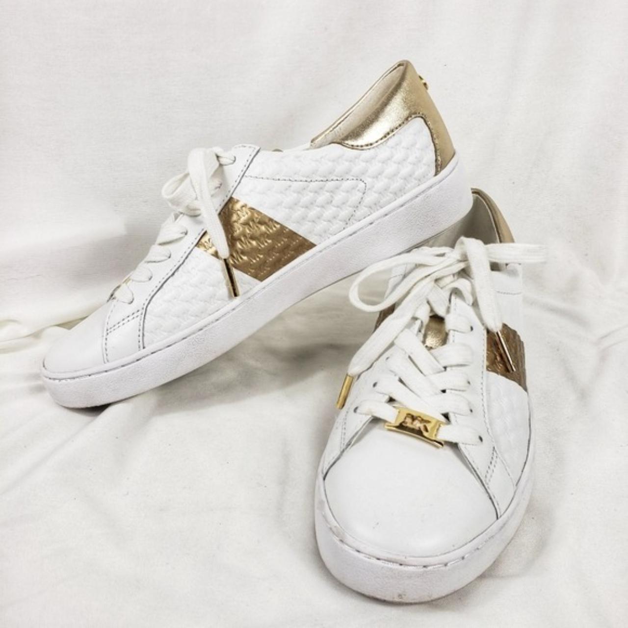 Leather Trainers Michael Kors Colby White Trainers Sassy Little