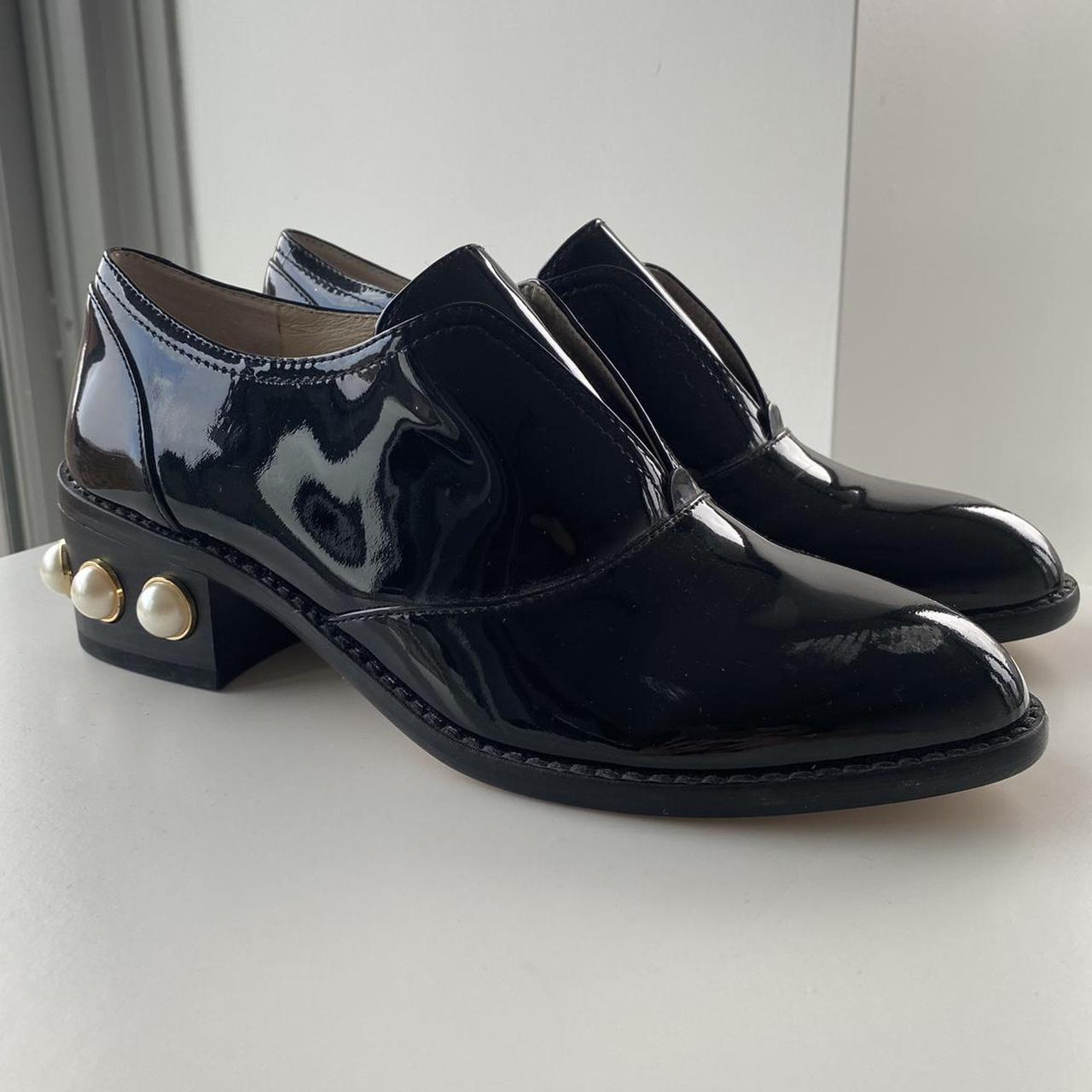 louise et cie patent leather oxfords