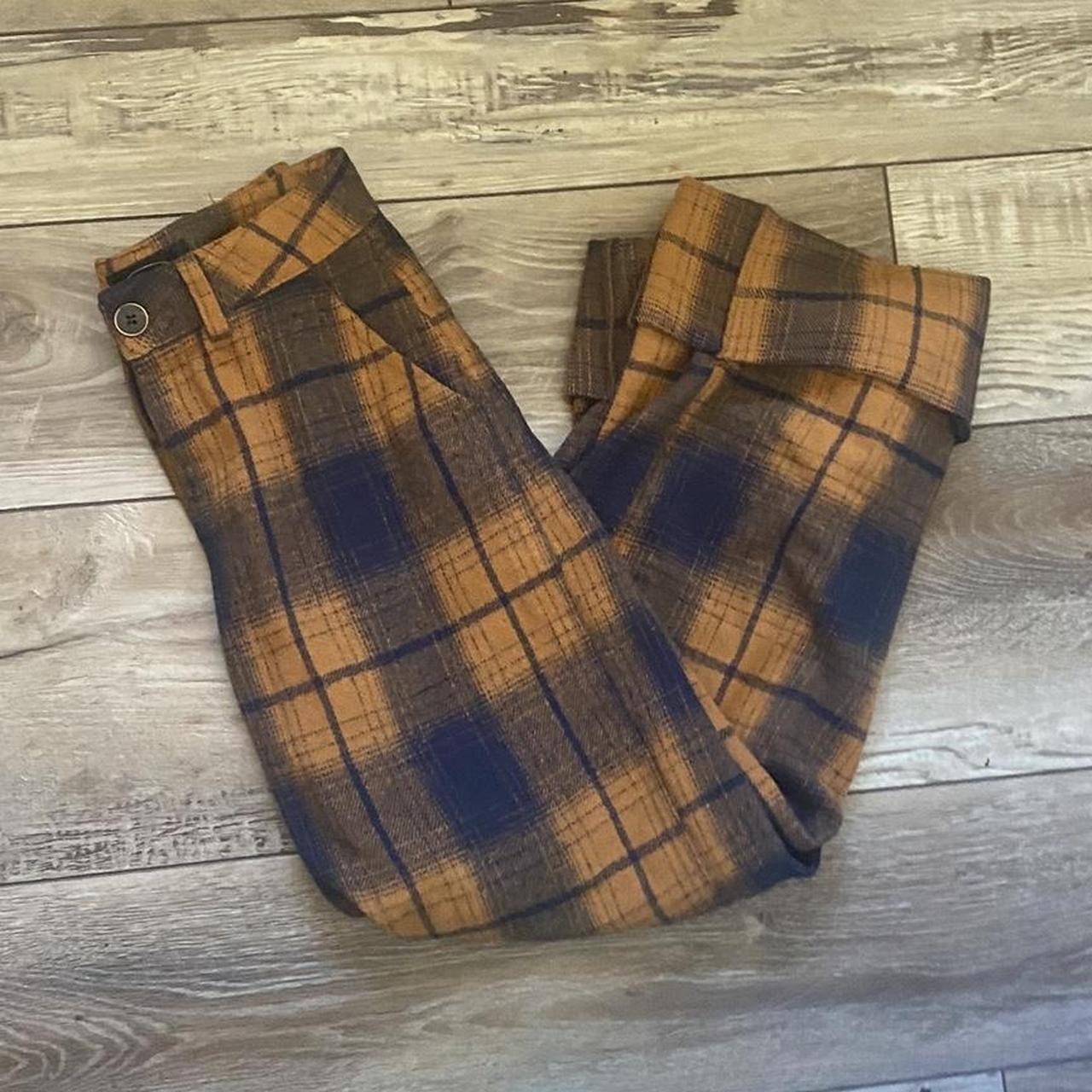 Cider plaid pants Bag Boy Cropped Trousers perfect... Depop