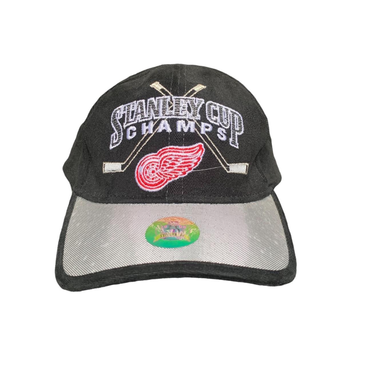 Vintage Red Wings Stanley Cup Hat Condition:... - Depop