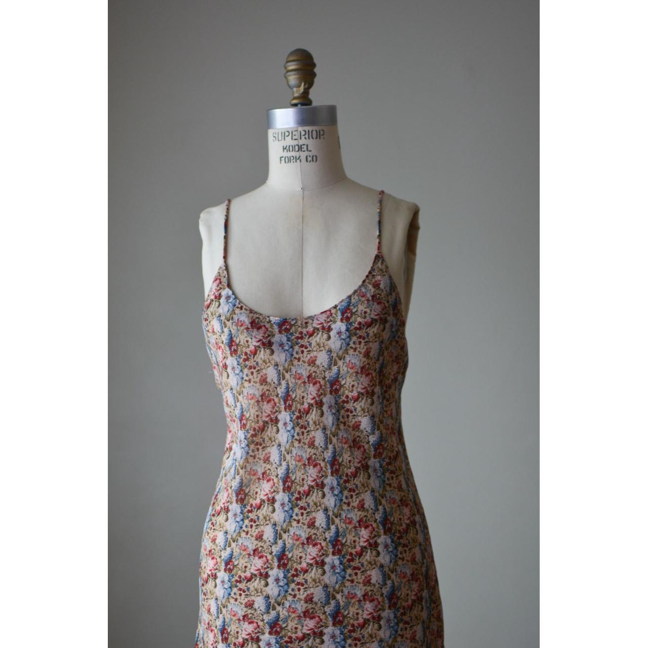 Vintage 1990's floral slip dress. Dress is... - Depop