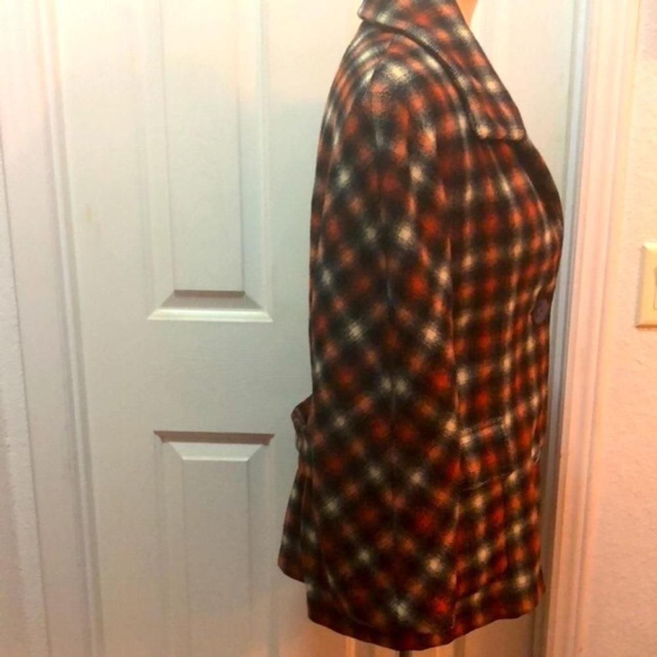 Product Image 3 - Orange, black plaid vintage wool